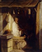 Turkish Merchant Smoking in His Shop 1844 - Alexandre Gabriel Decamps