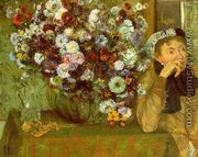 Madame Valpinçon with Chrysanthemums 1865 - Edgar Degas