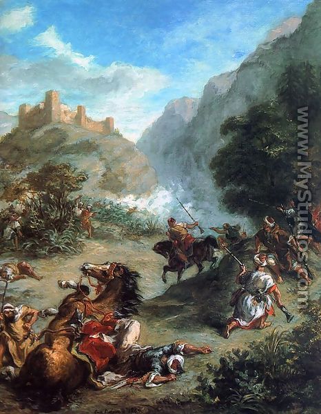 Arabs Skirmishing in the Mountains 1863 - Eugene Delacroix