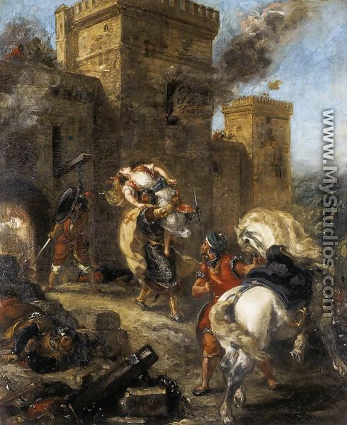 The Abduction of Rebecca 1858 - Eugene Delacroix