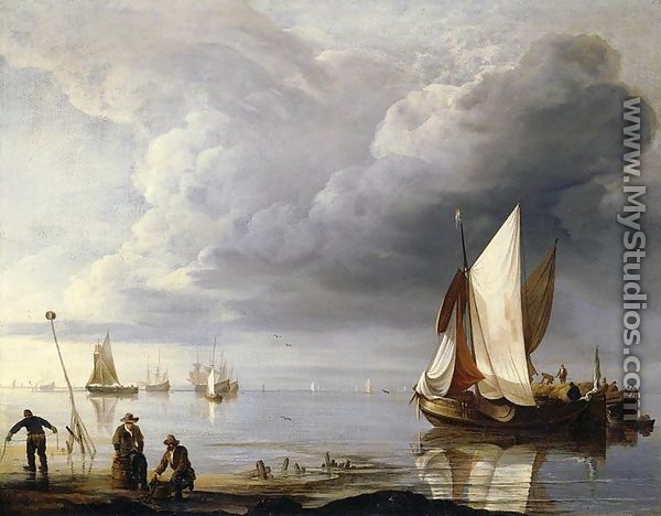 Small Dutch Vessels in a Calm after 1670 - Hendrik Jakobsz. Dubbels