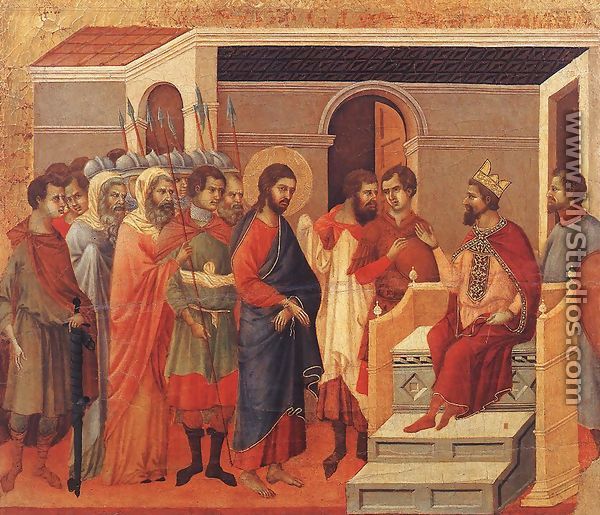 Christ Before Herod 1308-11 - Duccio Di Buoninsegna