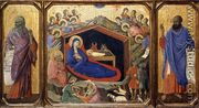 Nativity between Prophets Isaiah and Ezekiel 1308-11 - Duccio Di Buoninsegna