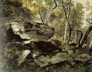 Study from Nature: Rocks and Trees 1856 - Asher Brown Durand