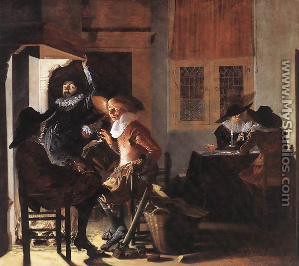 Soldiers beside a Fireplace c. 1632 - Willem Cornelisz. Duyster