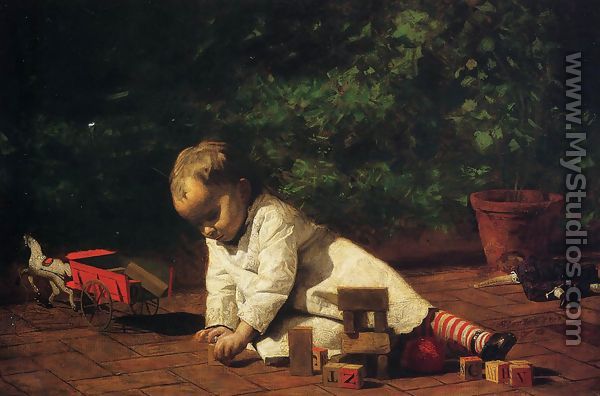 Baby at Play 1876 - Thomas Cowperthwait Eakins