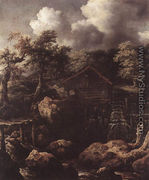 Forest Scene with Water-Mill c. 1650 - Allaert van Everdingen