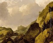 Scandinavian Rocky River Landscape 1649 - Allaert van Everdingen