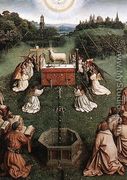 The Ghent Altarpiece- Adoration of the Lamb (detail 4) 1425-29 - Jan Van Eyck