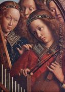 The Ghent Altarpiece- Angels Playing Music (detail 2) 1426-27 - Jan Van Eyck