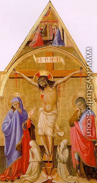 Crucifixion with the Madonna and St. John - Antonio Fiorentino