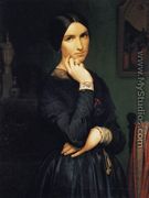 Portrait of Madame Flandrin 1846 - Jean Hippolyte Flandrin