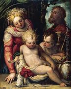 Holy Family with the Infant St John the Baptist 1548-51 - Prospero Fontana