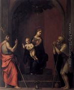 Virgin and Child with Sts John the Baptist and Job 1516 - Francesco Franciabigio
