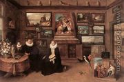 Sebastiaan Leerse in his Gallery - Frans the younger Francken