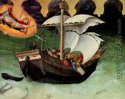 Quaratesi Altarpiece- St. Nicholas saves a storm-tossed ship 1425 - Gentile Da Fabriano