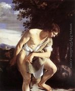 David Contemplating the Head of Goliath c. 1610 - Orazio Gentileschi