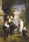 Portrait of Marechale Lannes, Duchesse de Montebello with Her Children 1814 - Marguerite Gerard