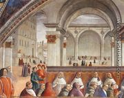Confirmation of the Rule (detail 2) 1482-85 - Domenico Ghirlandaio