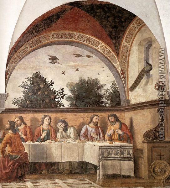 Last Supper (detail 2) 1480 - Domenico Ghirlandaio