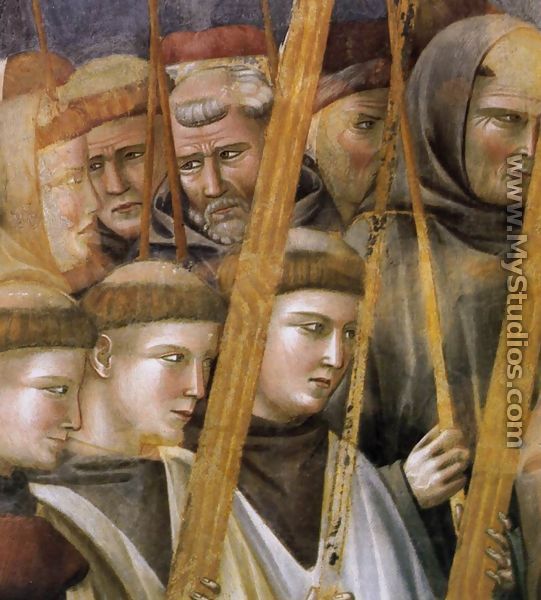 Legend of St Francis- 22. Verification of the Stigmata (detail 2) 1300 - Giotto Di Bondone