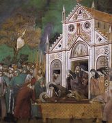 Legend of St Francis- 23. St. Francis Mourned by St. Clare 1300 - Giotto Di Bondone