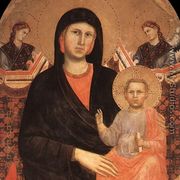 Madonna and Child (detail) 1295-1300 - Giotto Di Bondone