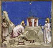 No. 4 Scenes from the Life of Joachim- 4. Joachim's Sacrificial Offering 1304-06 - Giotto Di Bondone