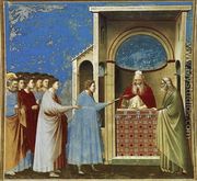No. 9 Scenes from the Life of the Virgin- 3. The Bringing of the Rods to the Temple 1304 - Giotto Di Bondone