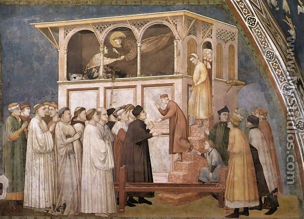 Raising of the Boy in Sessa 1310s - Giotto Di Bondone