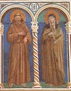 Saint Francis and Saint Clare 1279-1300 - Giotto Di Bondone