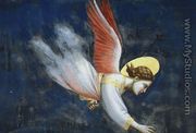 Scenes from the Life of Joachim- 5. Joachim's Dream (detail) 1304-06 - Giotto Di Bondone