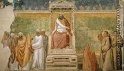 Scenes from the Life of Saint Francis- 6. St Francis before the Sultan (Trial by Fire) 1325 - Giotto Di Bondone