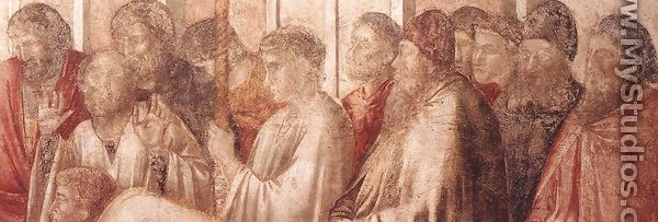 Scenes from the Life of St John the Evangelist- 2. Raising of Drusiana (detail 3) 1320 - Giotto Di Bondone