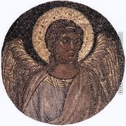 Tondo with Angel c. 1310 (Mosaic) - Giotto Di Bondone