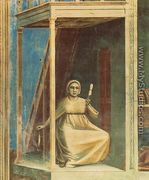 No. 3 Scenes from the Life of Joachim- 3. Annunciation to St Anne (detail) 1304 - Giotto Di Bondone