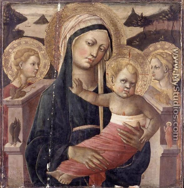 Madonna and Child Enthroned - Giovanni di ser Giovanni Guidi (see Scheggia)