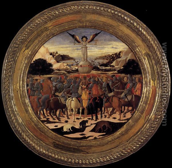 Triumph of Fame (a Birth Salver) c. 1449 - Giovanni di ser Giovanni Guidi (see Scheggia)