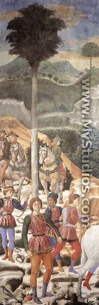 Procession of the Magi (moved section, backfill wall) 1459-60 - Benozzo di Lese di Sandro Gozzoli