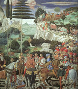 Procession of the Magus Melchoir  1459 - Benozzo di Lese di Sandro Gozzoli