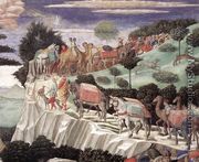 Procession of the Oldest King (detail 8) 1459-60 - Benozzo di Lese di Sandro Gozzoli