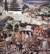 Procession of the Oldest King (west wall) 1459-60 - Benozzo di Lese di Sandro Gozzoli