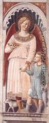 Raphael and Tobias (on the pillar) 1464-65 - Benozzo di Lese di Sandro Gozzoli