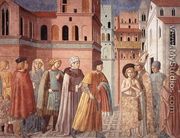 Scenes from the Life of St Francis (Scene 3, south wall) 1452 - Benozzo di Lese di Sandro Gozzoli