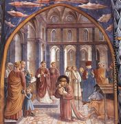 Scenes from the Life of St Francis (Scene 9, north wall) 1452 - Benozzo di Lese di Sandro Gozzoli