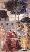 St Augustine Reading the Epistle of St Paul (scene 10, east wall) 1464-65 - Benozzo di Lese di Sandro Gozzoli
