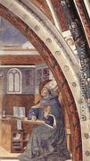 St Augustine's Vision of St Jerome (scene 16, east wall) 1464-65 - Benozzo di Lese di Sandro Gozzoli