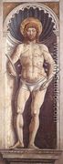 St Sebastian (on the pillar) 1464-65 - Benozzo di Lese di Sandro Gozzoli