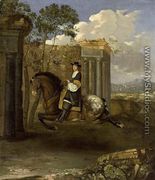Equestrian Portrait of a Gentleman - Barent Graat