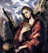 Mary Magdalen in Penitence 1585-90 - El Greco (Domenikos Theotokopoulos)